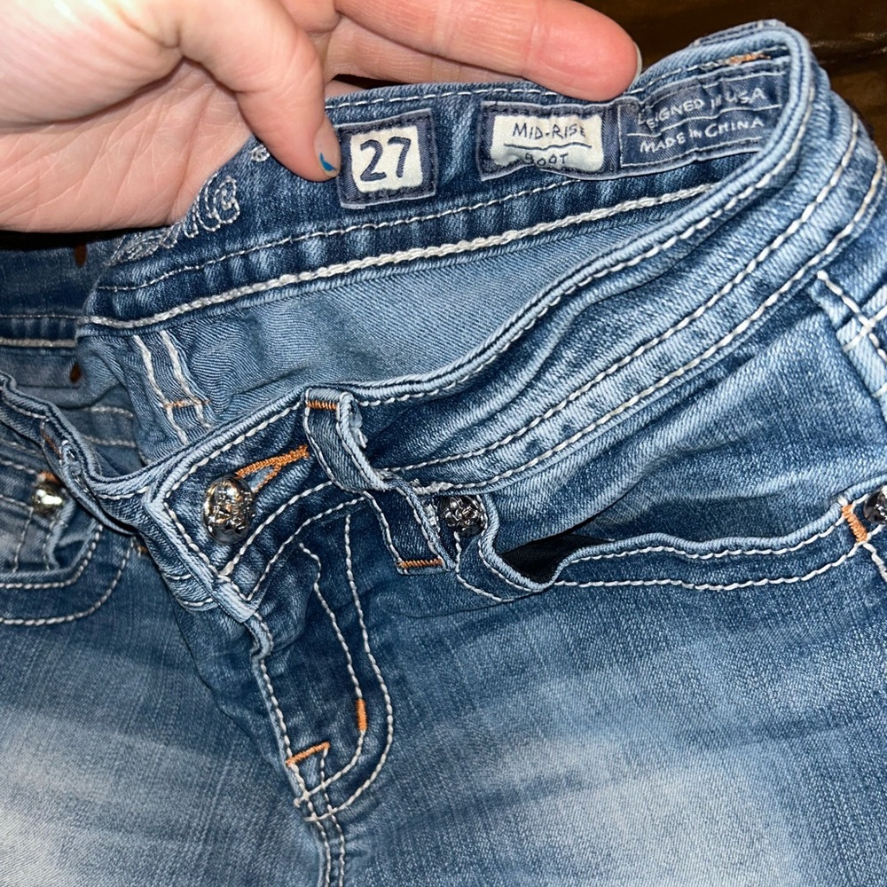 Miss Me Bootcut Jeans Size 27 - Picture 7 of 9